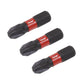 Sealey Premier Pozi #3 Impact Power Tool Bits 25mm - 3pc AK8209
