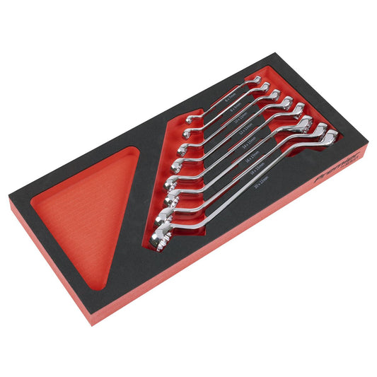 Sealey Premier Deep Offset Spanner Set with Tool Tray 8pc TBT51