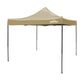 Dellonda Premium 3 x 3m Pop-Up Gazebo, PVC Coated, Water Resistant Fabric, Supplied with Carry Bag, Rope, Stakes & Weight Bags - Beige Canopy DG130