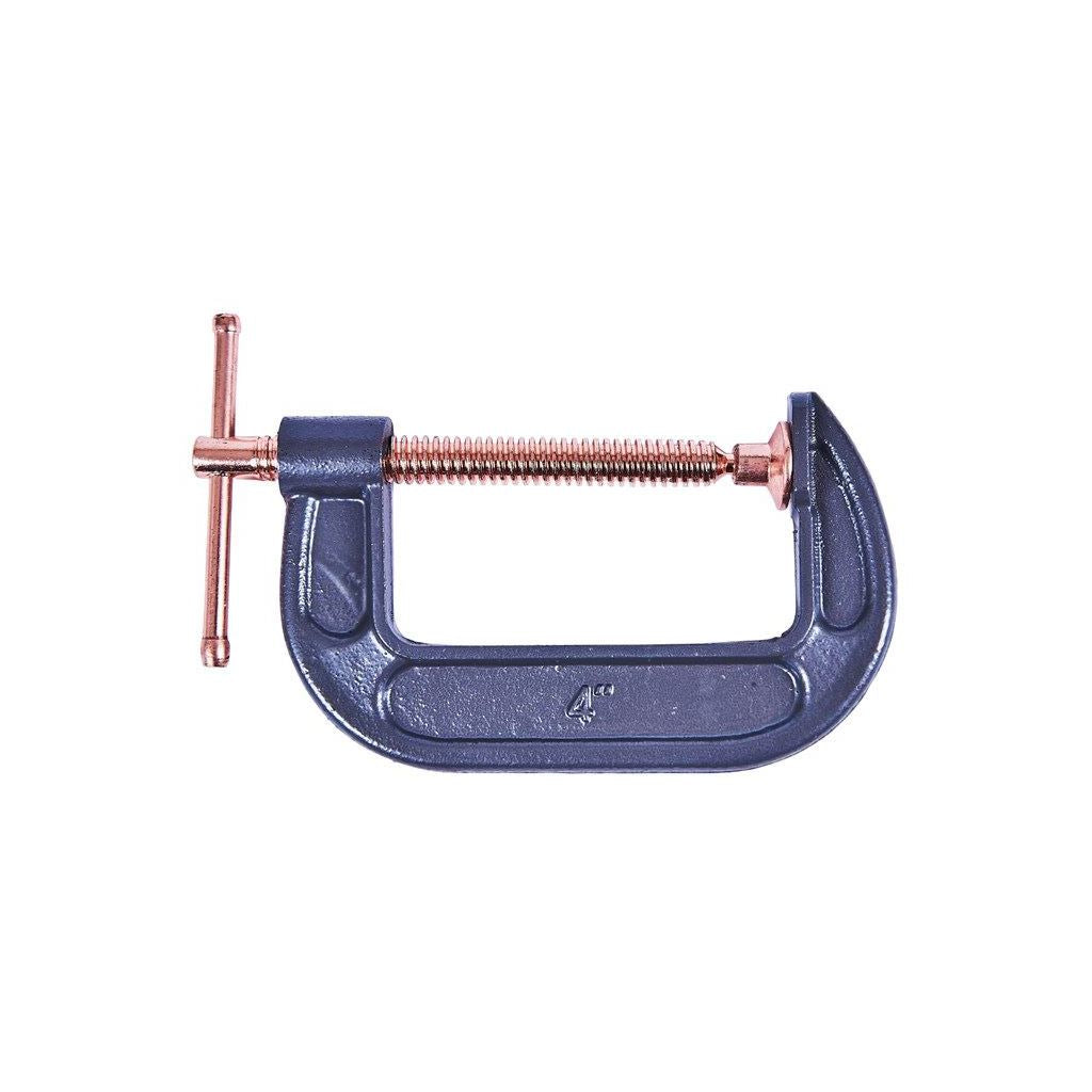 4" 100mm G Clamp Heavy Duty Copper Coated Woodwork Metal Work Vice Welding - W5750