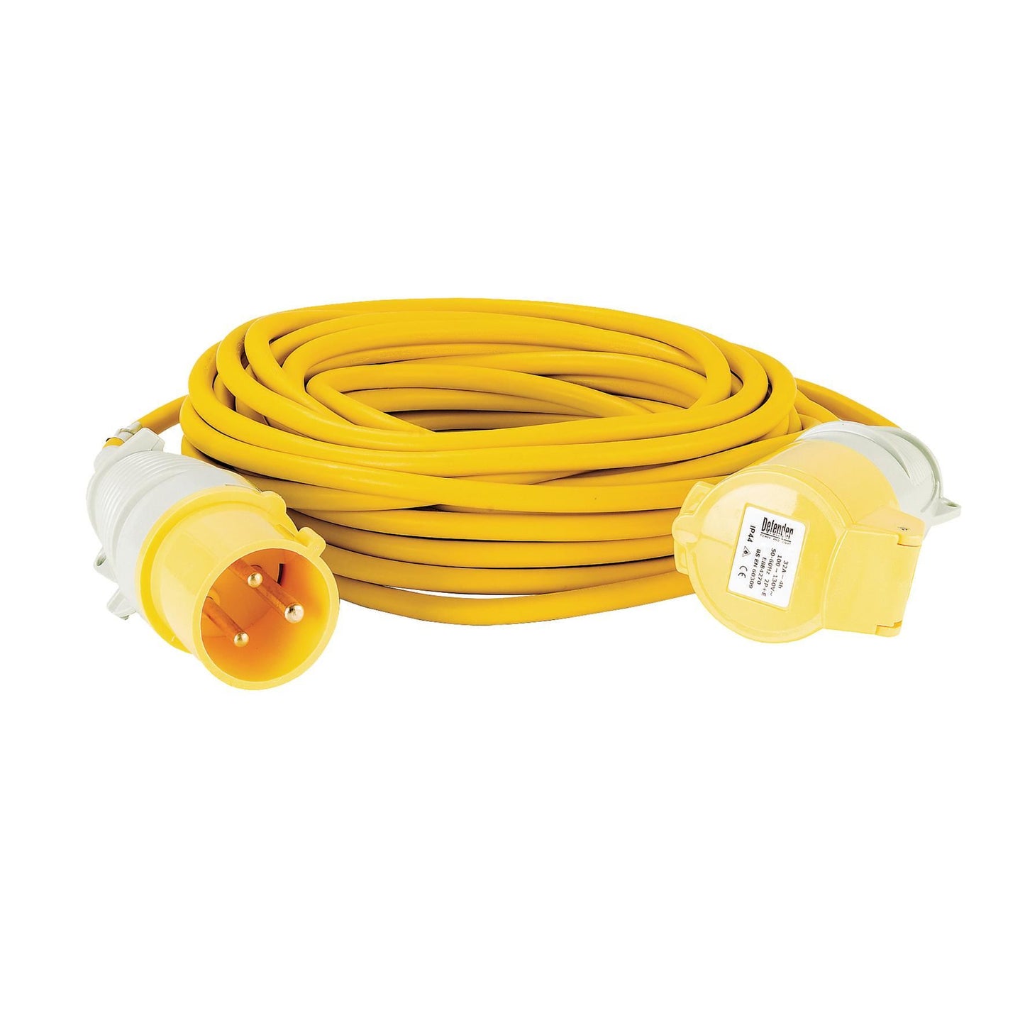 Defender E85235 110V Extension Lead Yellow 2.5mm�, 32A, 14m