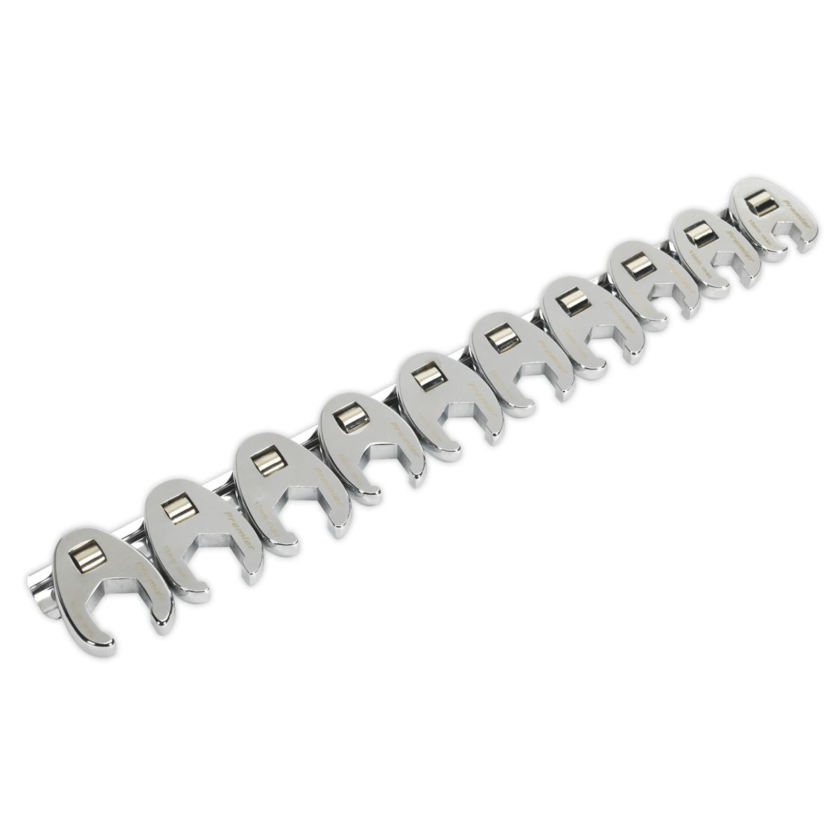 Sealey Crow's Foot Spanner Set 10pc 3/8"Sq Drive - Metric AK598