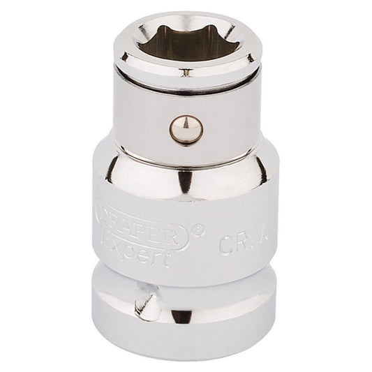 Draper Expert Quality 1/2" Sq Dr x 10mm Hexagon Screwdriver Bit Holding Socket - 16811