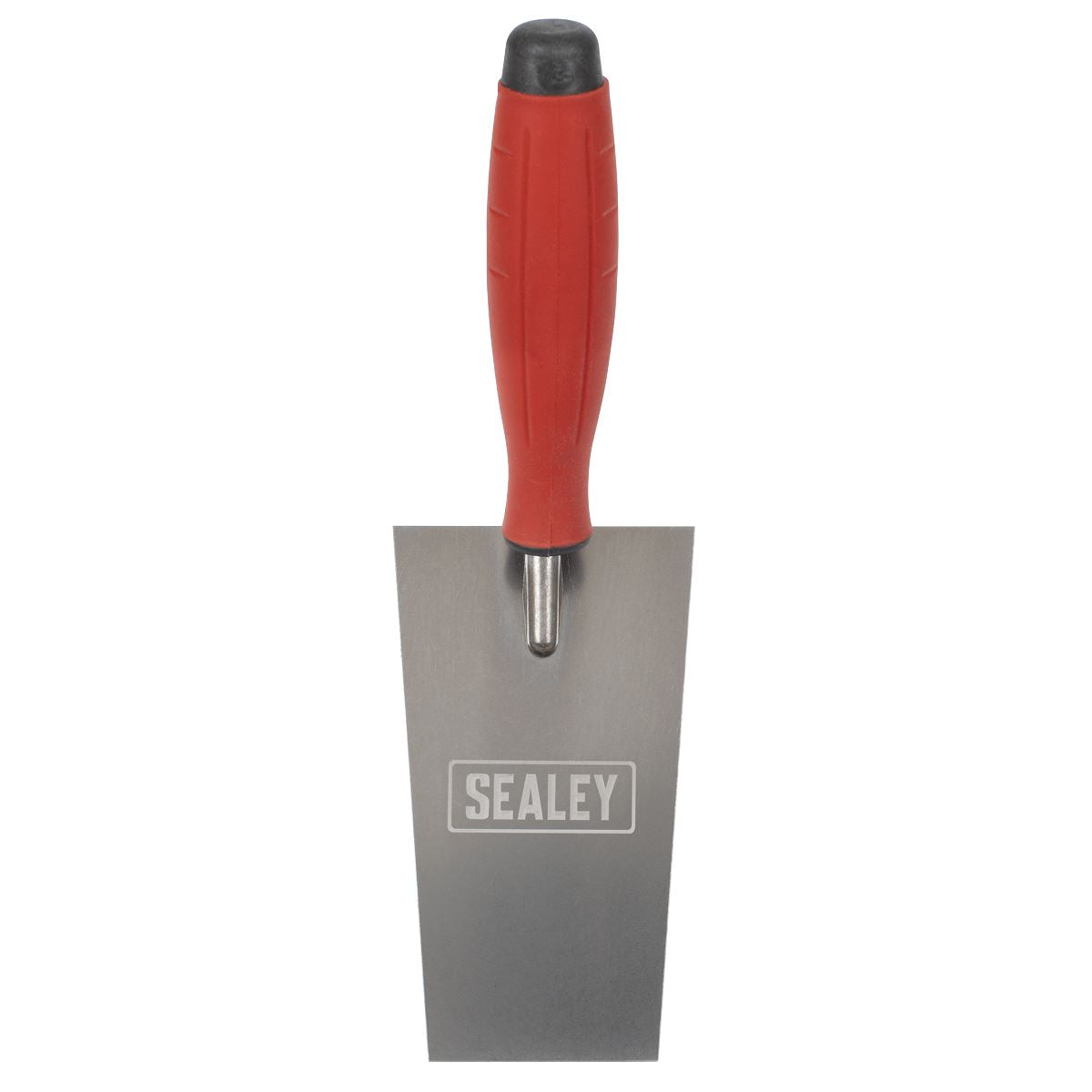 Sealey Stainless Steel Filler Trowel  - Rubber Handle - 140mm T1208