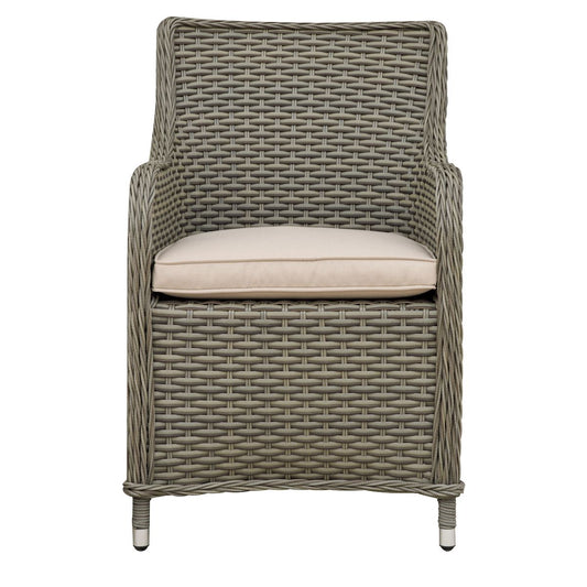 Sealey Dellonda Chester Rattan Wicker Garden Dining Chairs with Cushion, Brown DG64