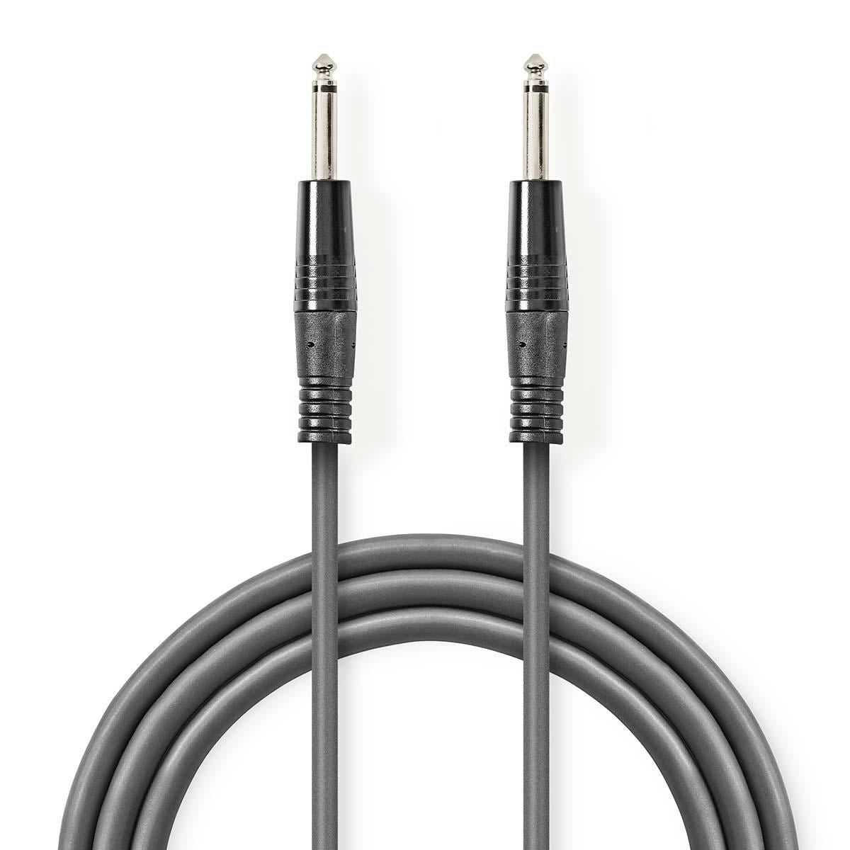 Nedis Balanced Audio Cable 6.35mm Male to 6.35mm Male 1.5m Grey COTH23020GY15
