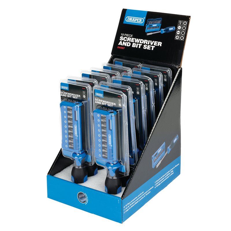 Draper 19Pc S/Driver & Bit Set SBS19 - 04497