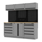 Sealey Superline Pro Black Edition Storage System with Rubber Wood Worktop 2.04m