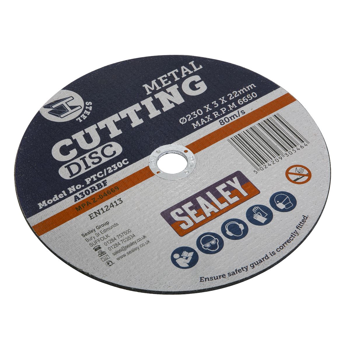 Sealey Cutting Disc 230 x 3mm 22mm Bore PTC/230C