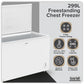 Baridi Freestanding Chest Freezer 299L Capacity - White DH260