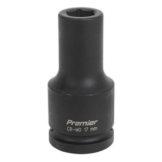 Sealey Impact Socket 17mm Deep 3/4"Sq Drive IS3417D