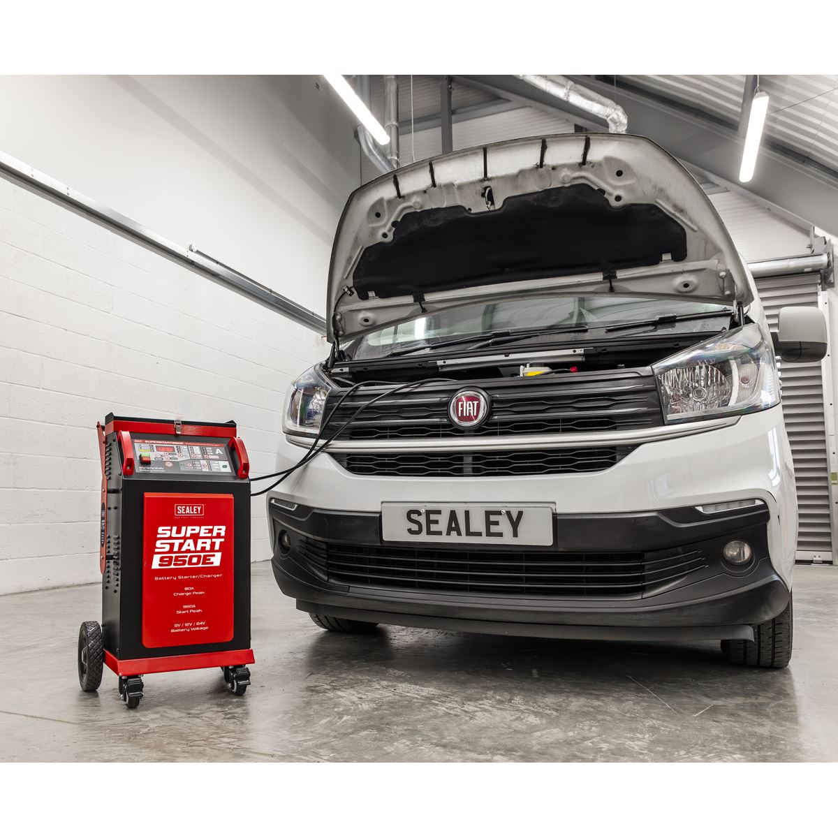 Sealey 6/12/24V Battery Starter/Charger 950A SUPERSTART950E