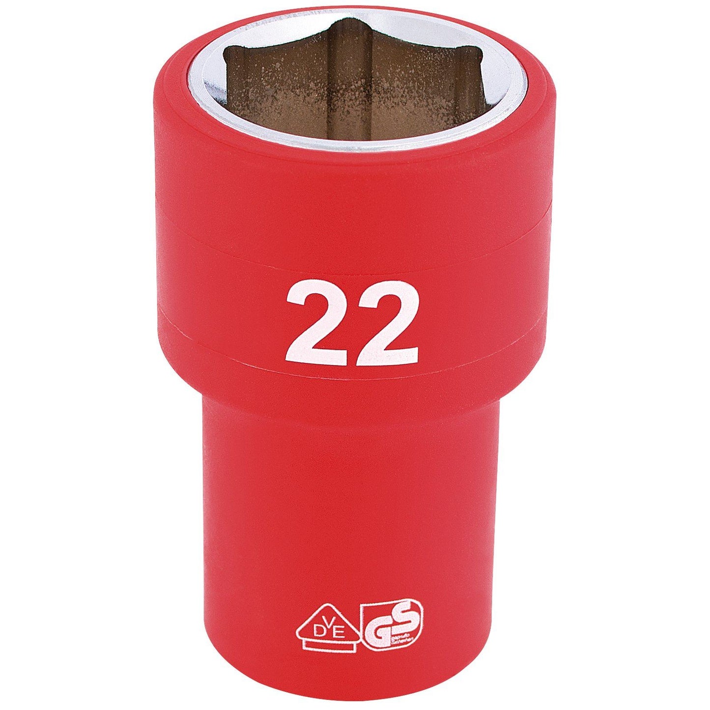 Draper Expert Quality 1/2" Square Drive Fully Insulated VDE Socket - 22mm - 31951