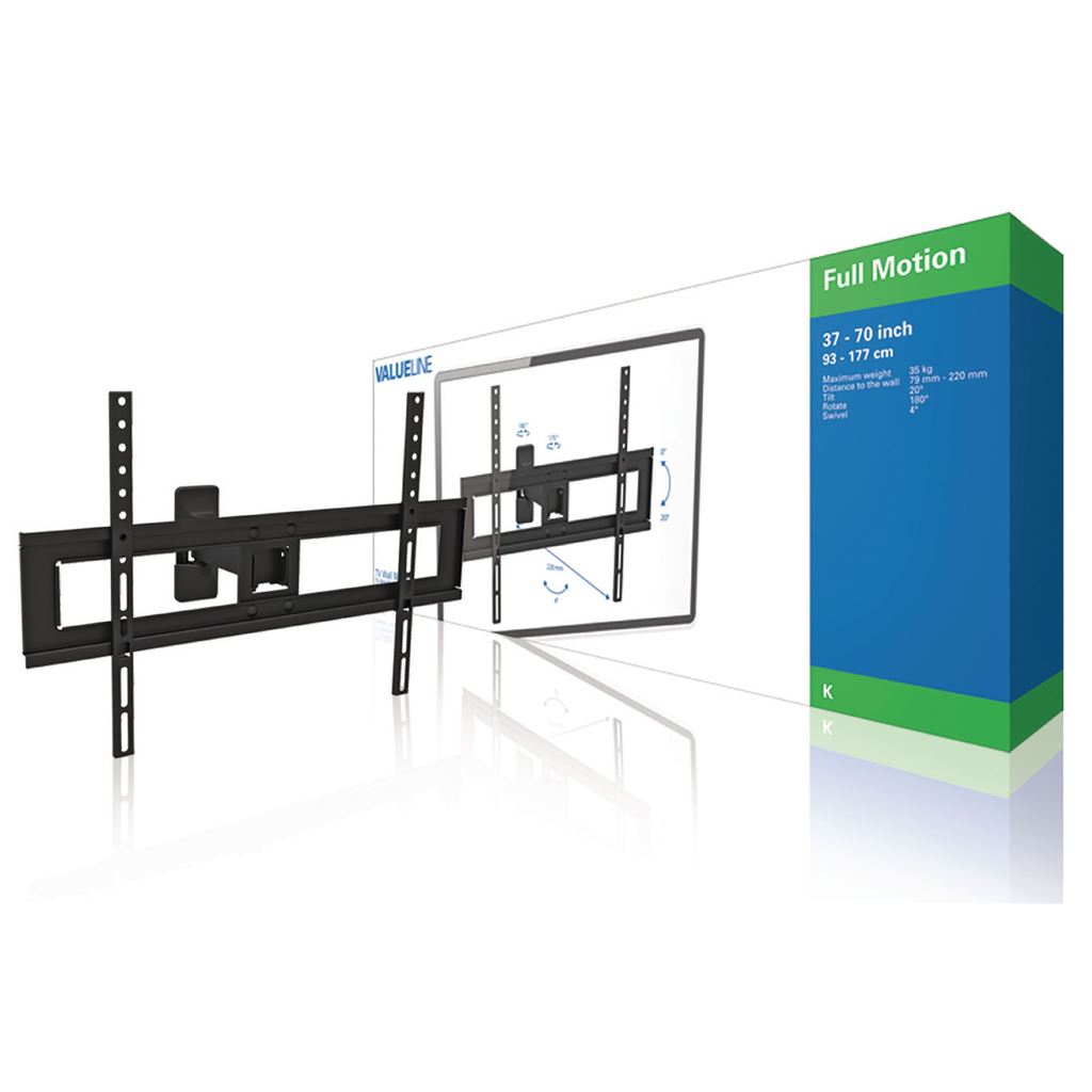 Valueline TV Wall Mount Full Motion 37" to 70 " 35kg VLMFM2L - TVWM1450BK
