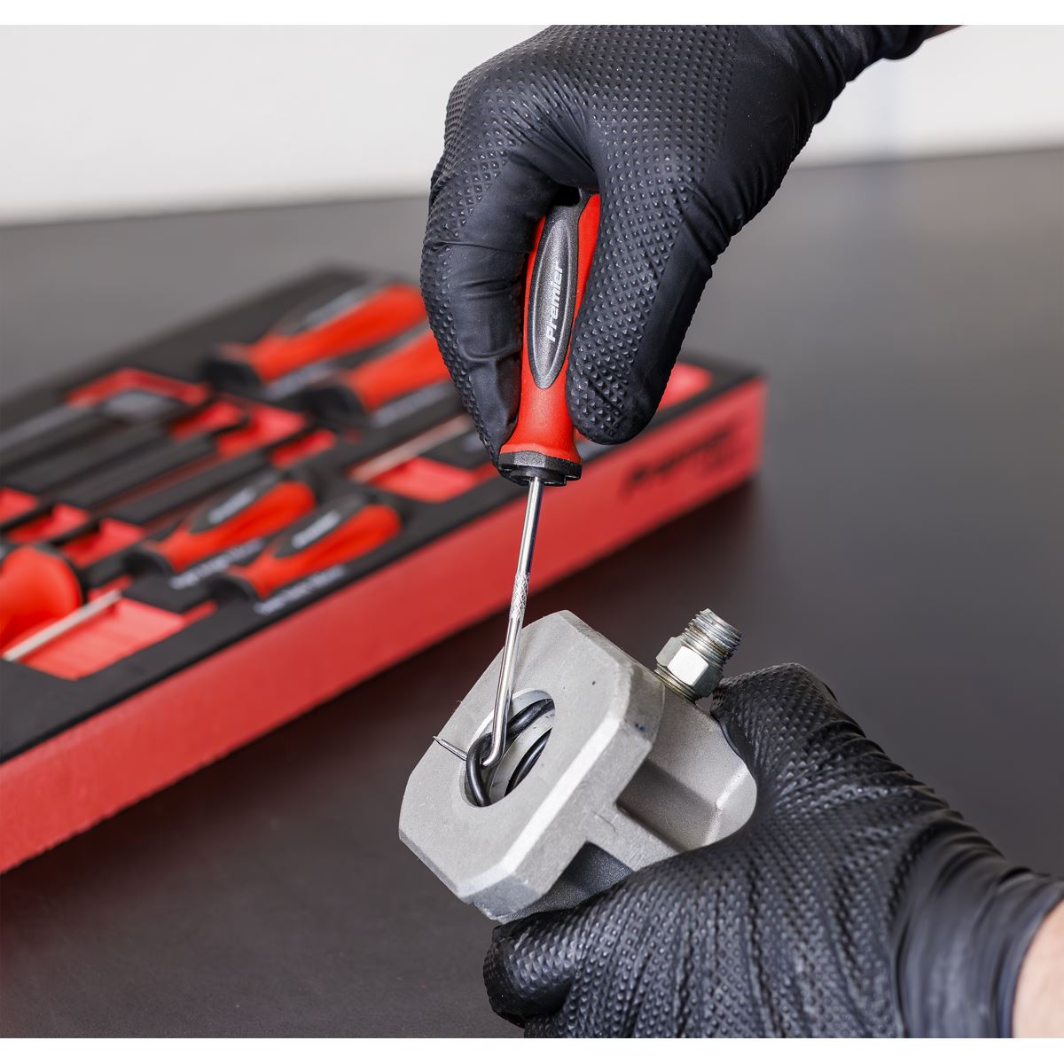 Sealey Premier Scraper & Hook Set with Tool Tray 9pc TBT65