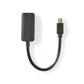 Nedis Mini DisplayPort Cable 1.4 Mini DisplayPort Male to HDMI Output 0.2m 20cm - CCGP37654BK02