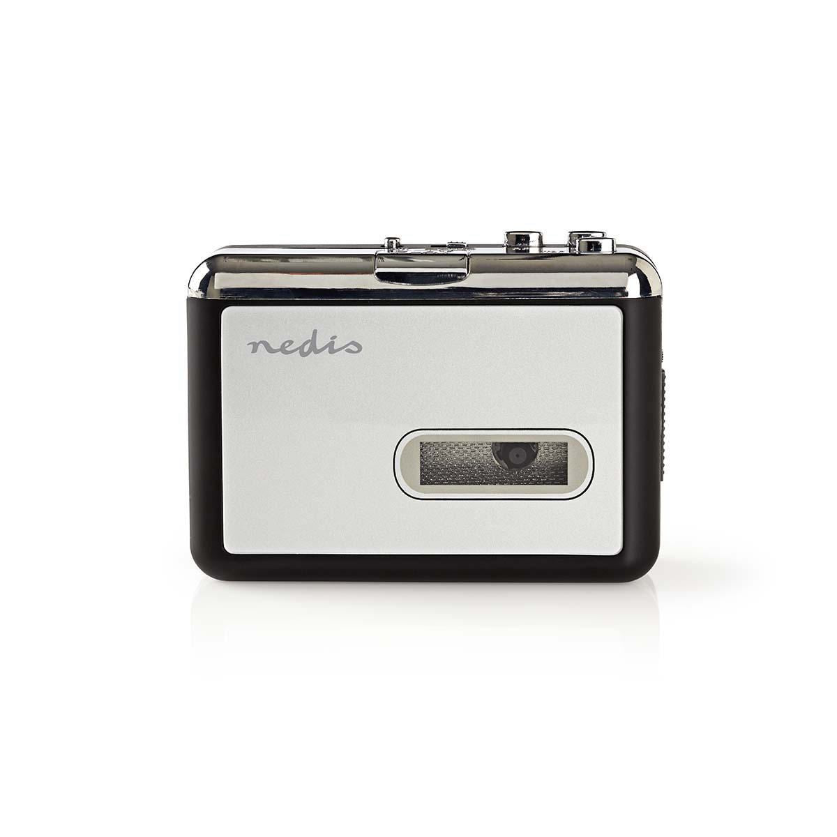 Nedis Portable USB Cassette to MP3 Converter with USB Cable and Software - ACGRU100GY
