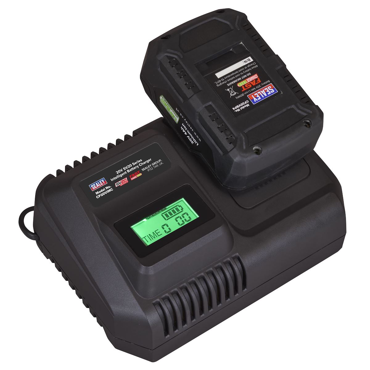 Sealey Intelligent Battery Charger 20V SV20 Series Lithium-ion CP20VIMC