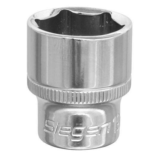 Sealey WallDrive Socket 19mm 3/8"Sq Drive S0586