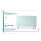 Nedis Wi-Fi Smart Convection Heater Thermostat Glass Front Panel 2000W White - WIFIHTPL20FWT