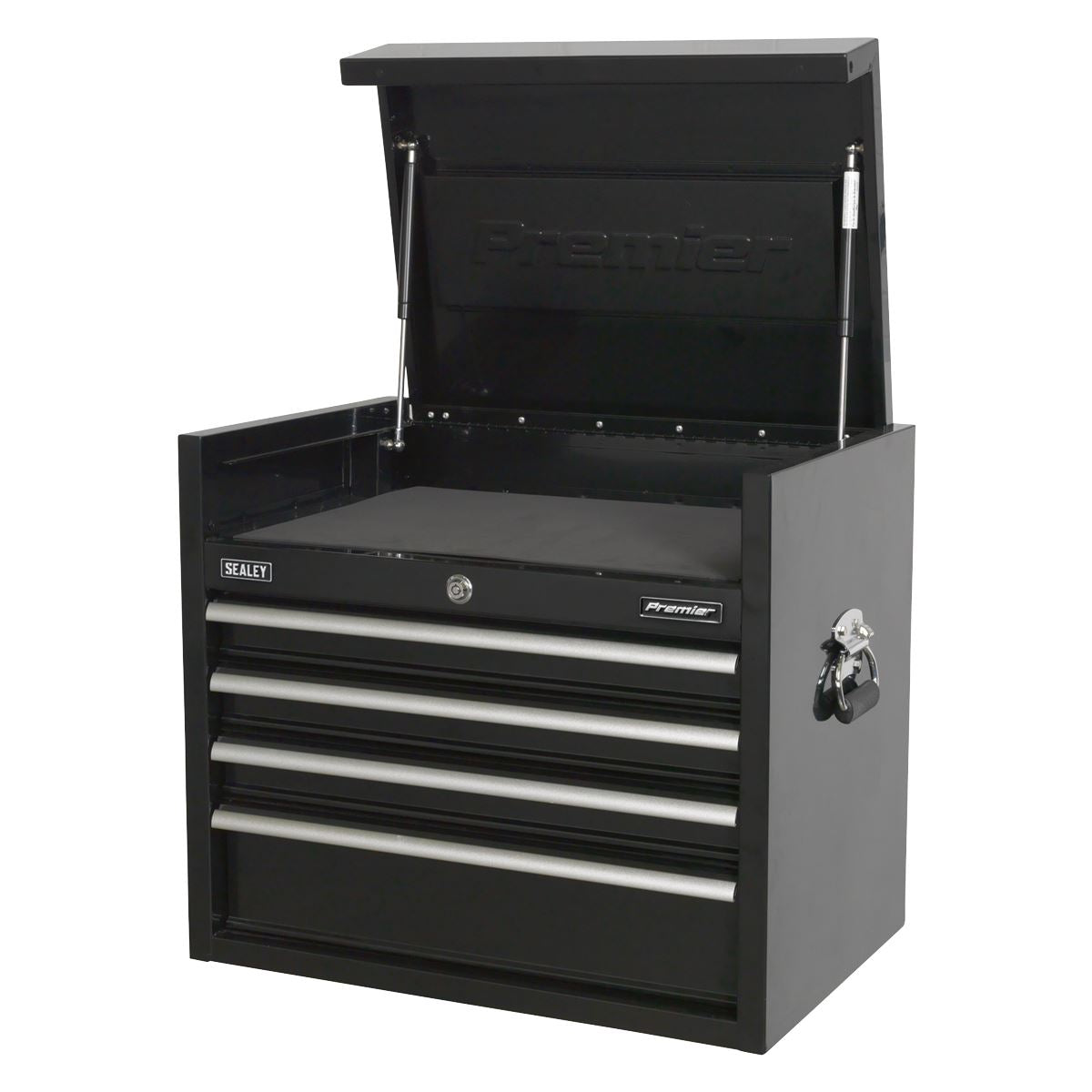 Sealey Topchest 4 Drawer 660mm Heavy-Duty Black PTB66004