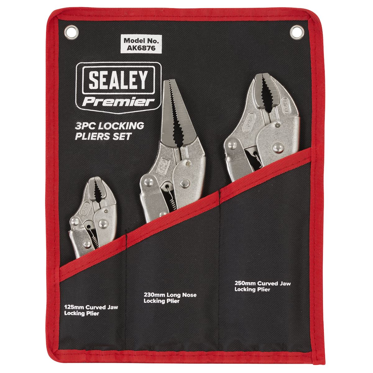 Sealey Locking Pliers Set 3pc AK6876