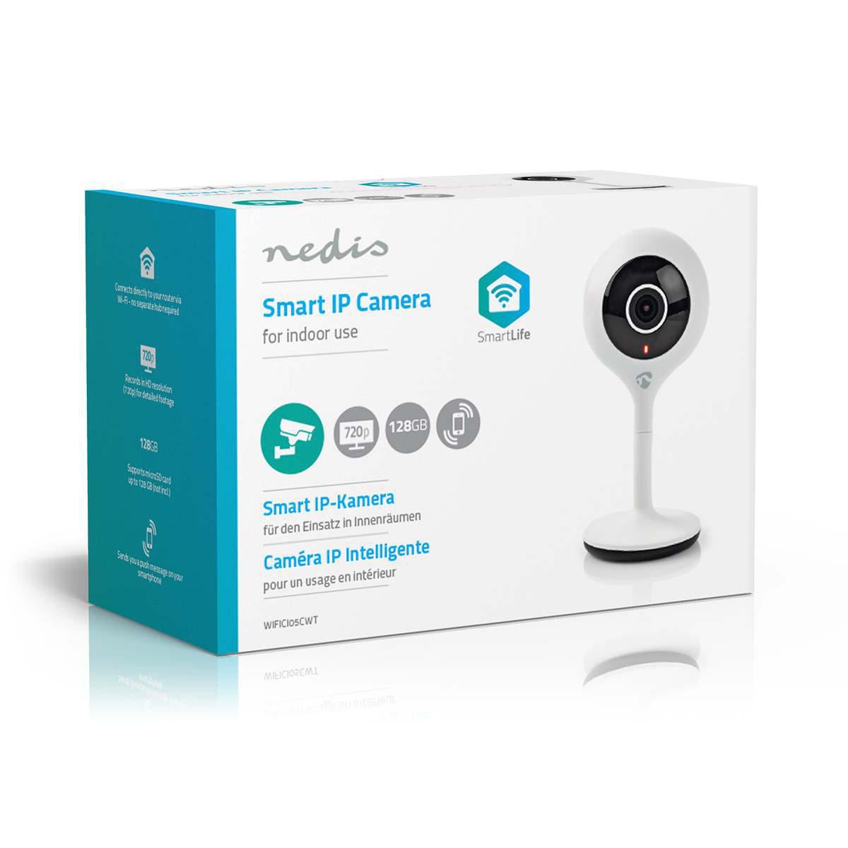 Nedis WiFi Smart IP Camera HD 720p WIFICI05CWT