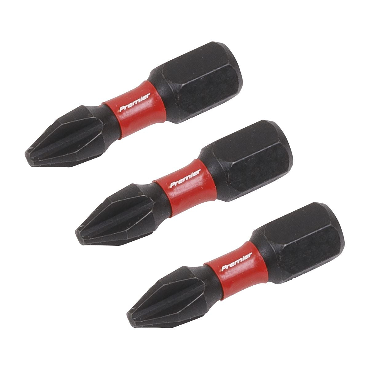Premier Phillips #2 Impact Power Tool Bits 25mm - 3pc AK8205