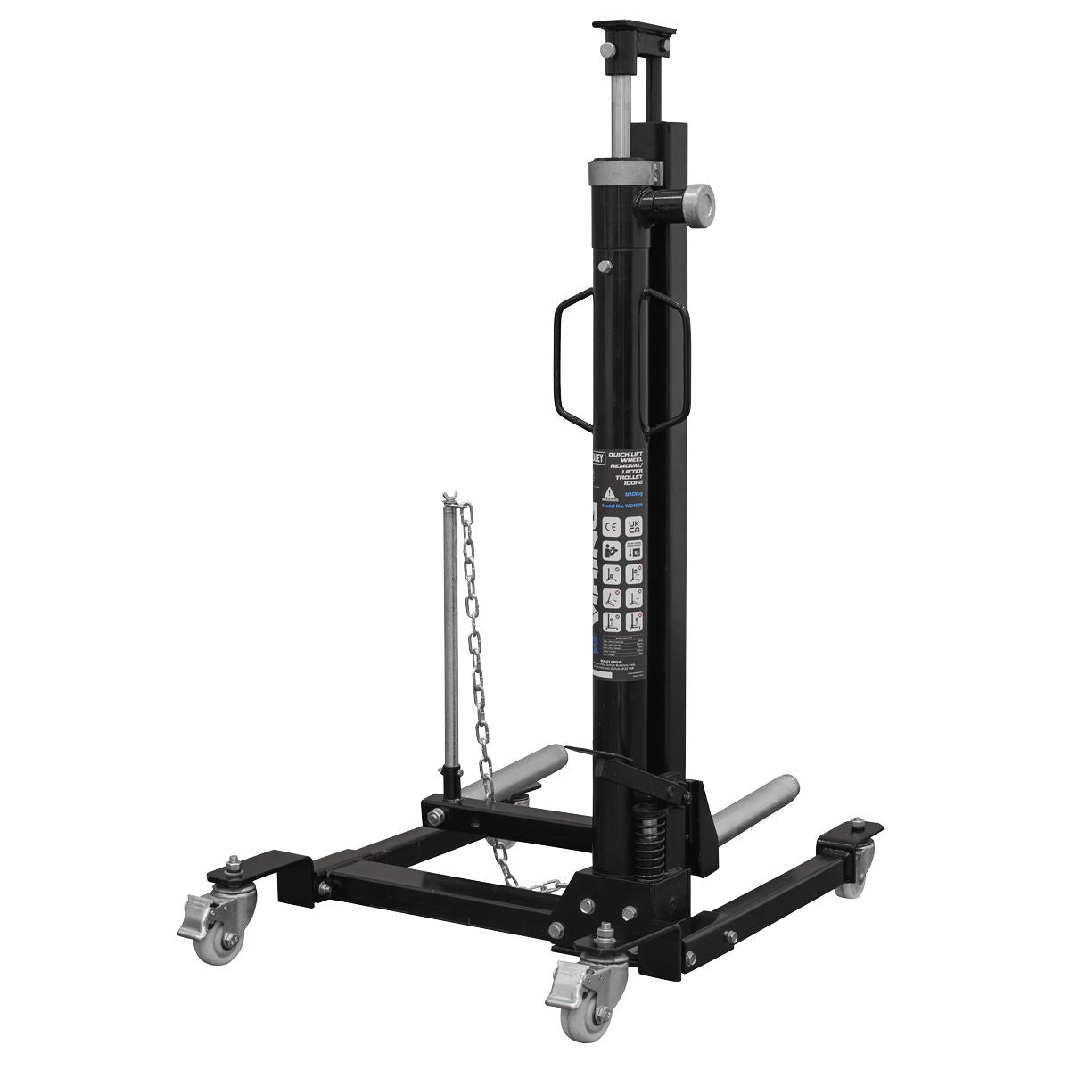 Viking Quick Lift Wheel Removal/Lifter Trolley 100kg Capacity WD100S