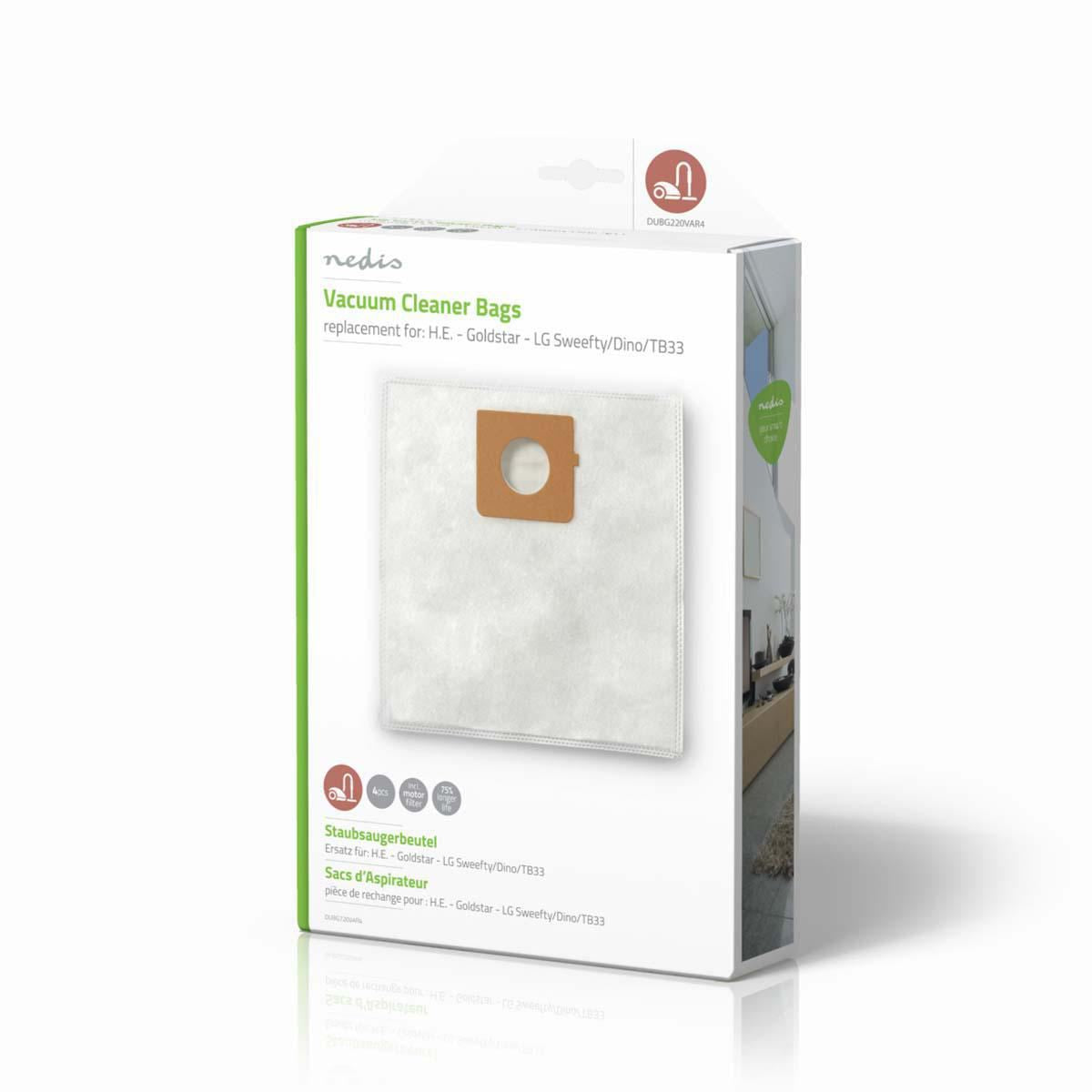 Nedis Vacuum Cleaner Bag H.E. to Goldstar to LG Sweefty/Dino/TB33 DUBG220VAR4