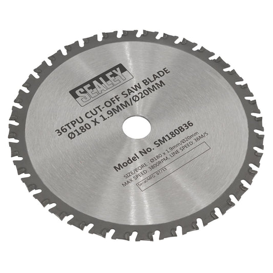 Sealey Cut-Off Saw Blade 180 x 1.9mm/20mm 36tpu SM180B36
