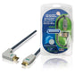 Bandridge High Speed HDMI Cable with Ethernet HDMI Connector to HDMI Connector (right-angled) 2m blue
