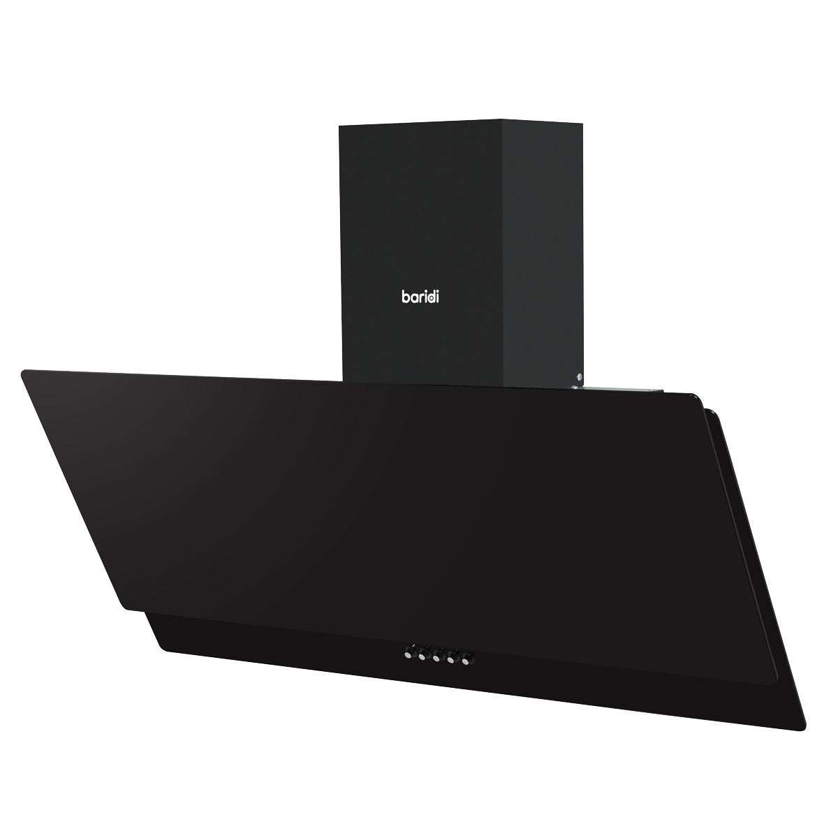 Baridi Angled Chimney Cooker Hood with Carbon Filters & LED Lamp 90cm