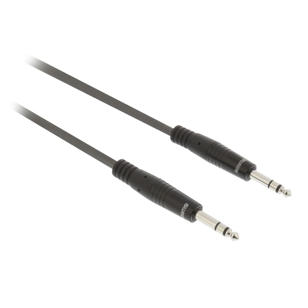 Sweex Stereo Audio Cable 6.35mm Male to 6.35mm Male 3m Dark Grey SWOP23020E30 - COTH23020GY30