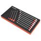 Sealey Topchest & Rollcab Combo 15 Drawer - Red & 147pc Tool Kit APCOMBOBBTK57
