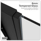 Baridi Side Panel for Sliding Shower Doors, 6mm Tempered Glass - Black DH297