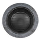 Sealey Dellonda Round MgO Fire Pit with BBQ Grill, 75cm, Safety Mesh Screen - Dark Grey DG191