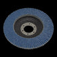 Sealey 40Grit Flap Discs Zirconium 115mm 22mm Bore - Pack of 10 FD1154010