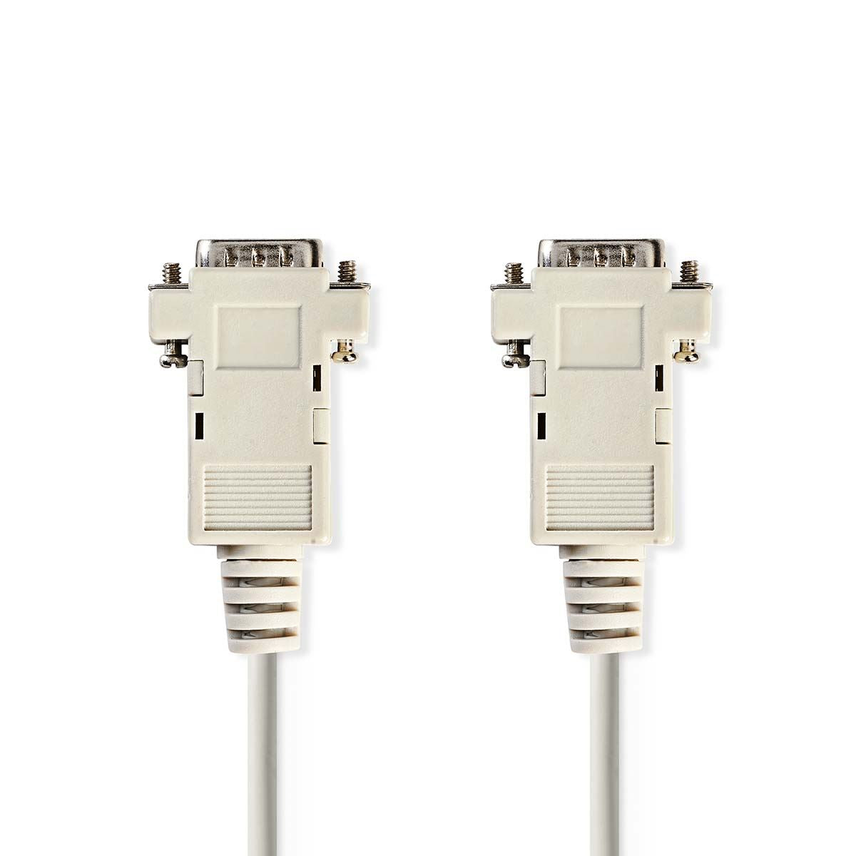 Nedis Cable VGA Male to Male Maximum resolution 1024x768 2m Round ABS Ivory