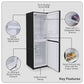 Baridi 50/50 Smart Frost Fridge Freezer 254L Capacity � Black DH329