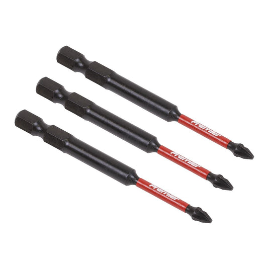 Premier Pozi #1 Impact Power Tool Bits 75mm - 3pc AK8257