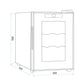 Sealey Baridi 6 Bottle Wine Cooler, Thermoelectric, 5-18�C, Touch Control DH217