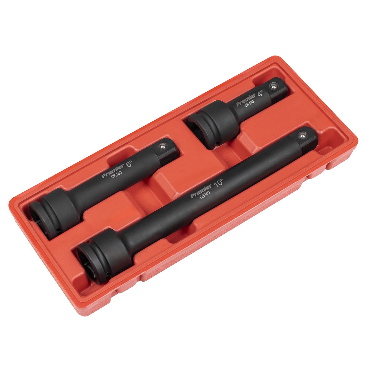 Sealey Premier Impact Extension Bar Set 3/4"Sq Drive 3pc AK5515