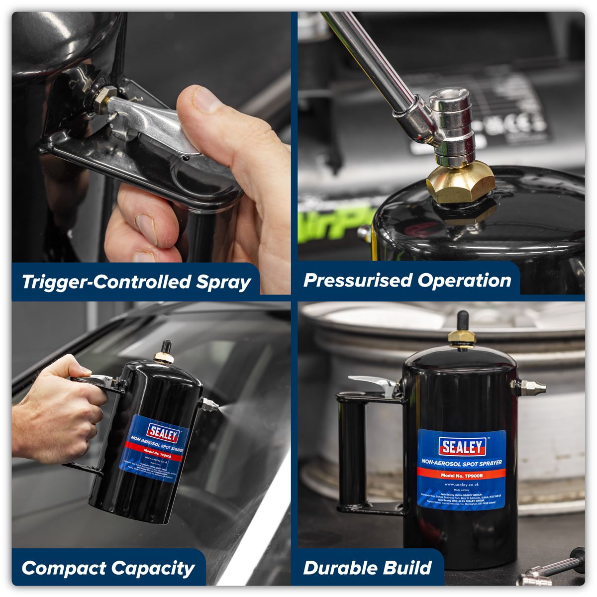 Sealey Black Non-Aerosol Spot Sprayer TP900B