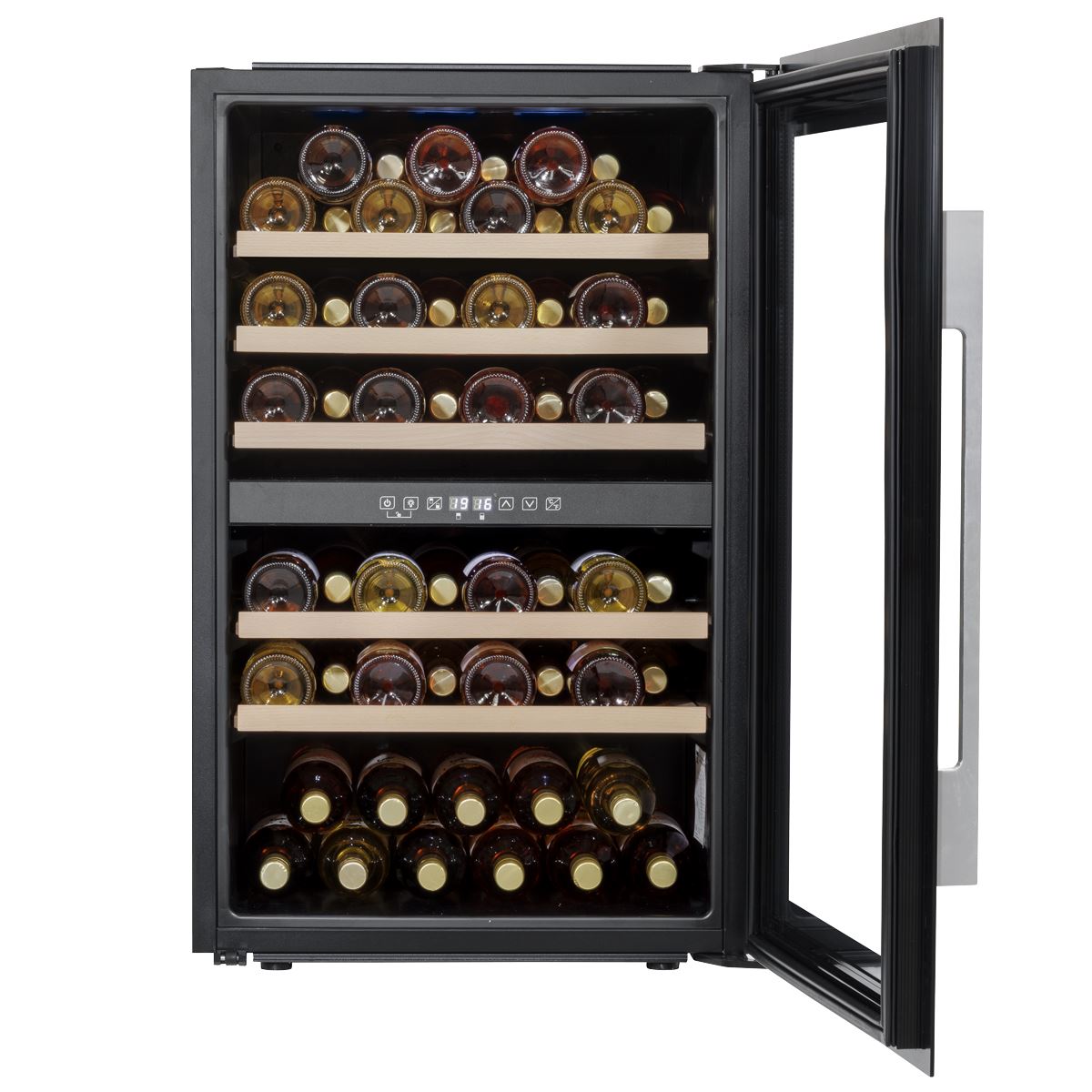 Baridi 57 Bottle Dual Zone Wine Fridge & Cooler 60cm DH118