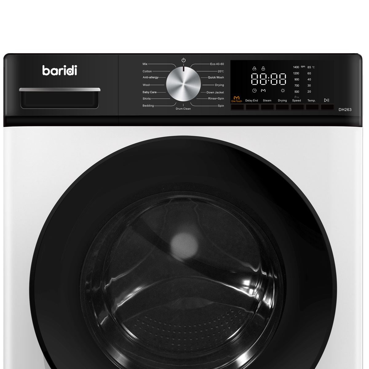 Baridi 8/5kg Washer Dryer, Front Loading, 1400rpm Energy Rating A � White DH263