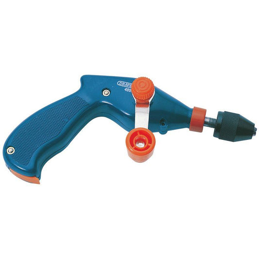 Draper 8mm or 3/8" Chuck Pistol Grip Hand Drill 13841