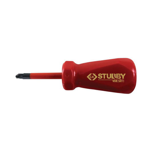 CK Tools Stubby VDE Slim Screwdriver PZ2x46 T48343-2