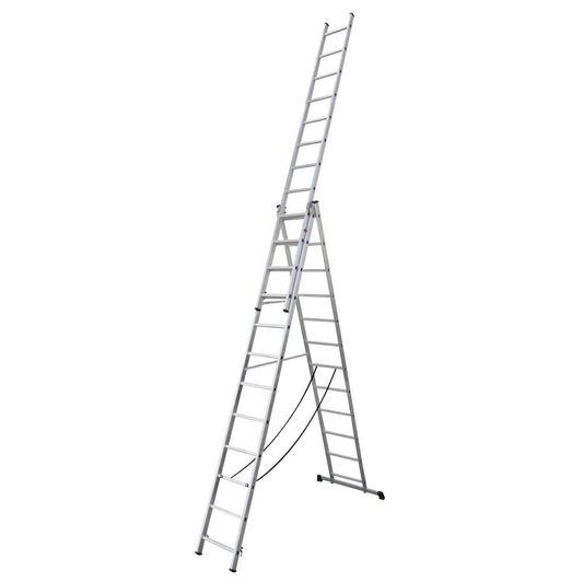 Sealey Aluminium Extension Combination Ladder 3x12 EN 131 ACL312