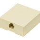 Valueline Telecom wall box RJ11 female ivory